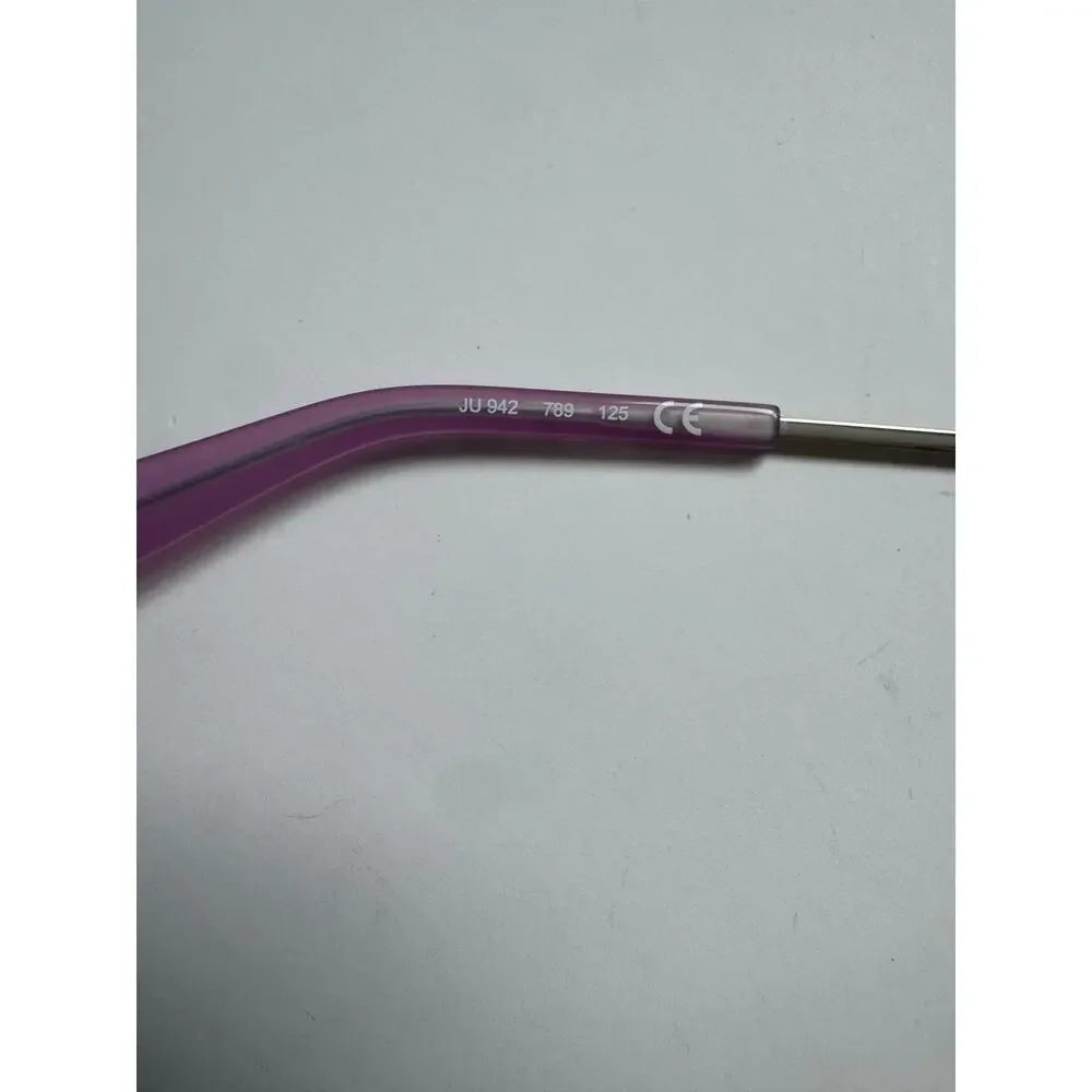 NEW Juicy Couture Clear pink Lilac silver rounded glasses